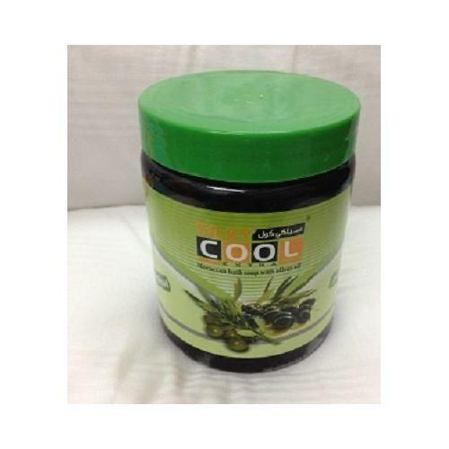 Silky cool Natural Moroccan Bath Black Soap With Olives Oil Sensitive Skin