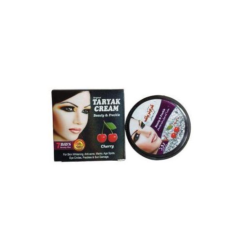 TARYAK Beauty & Freckle Face Cream with Cherry. Treats Acne, Fades Marks, Age Spots, Eye Circles, Freckles, Prevent Sun Damage, Moisturizes, Smooths, Evens & Softens.