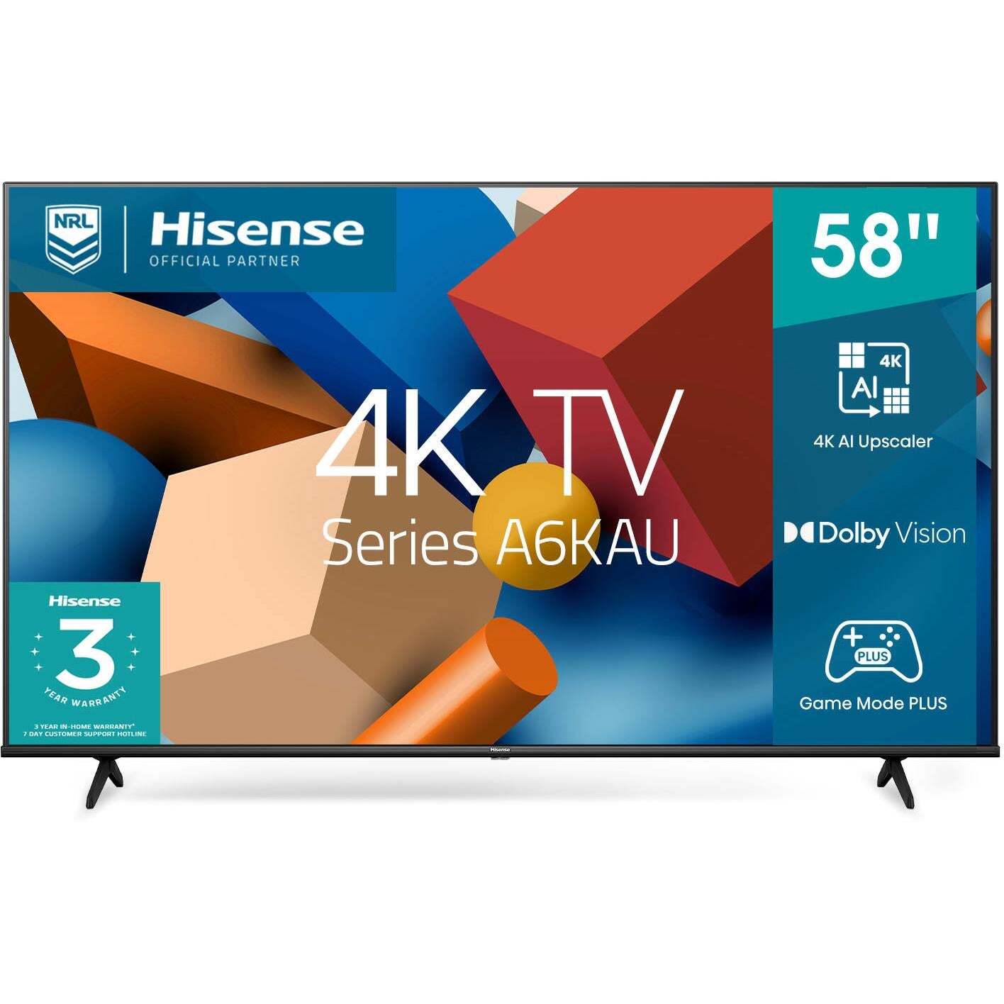Hisense 58'' Inch Smart UHD 4K Frameless LED TV, YouTube, Netflix ,Prime video,DSTV,Smart Vidaa-Smart tvs