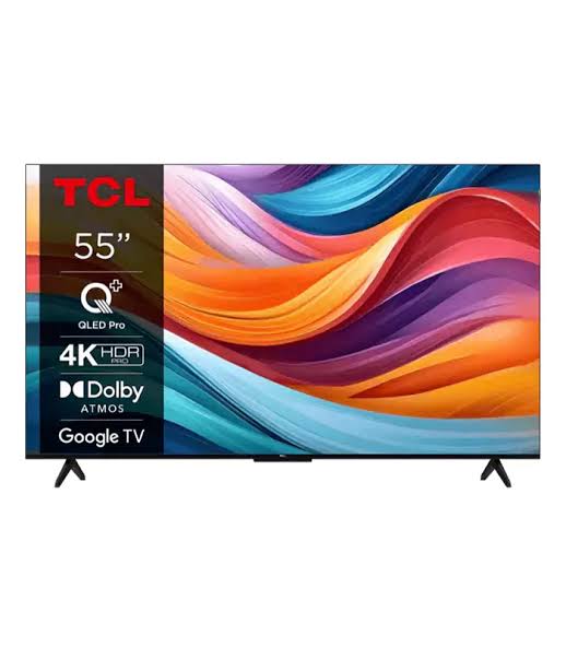 TCL 55'' Inch QLED T7B 2024 Model QLED Smart UHD 4K Frameless LED TV, YouTube, Netflix ,Prime video,DSTV,Google tv-Smart tvs