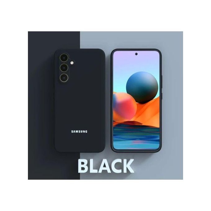 Samsung Galaxy Black Original Silicone Phone Case/ Cover A15,A25,A34,A55,A05's,A05,A04,A13,A23,A73,A51,A52