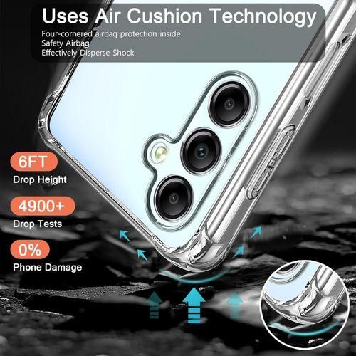Shockproof Crystal Clear Back Cover Case for Samsung Galaxy A15,A25,A55,A34,A05.A05's,A73,A54,A52,A04,A04e,A30,A20,A50