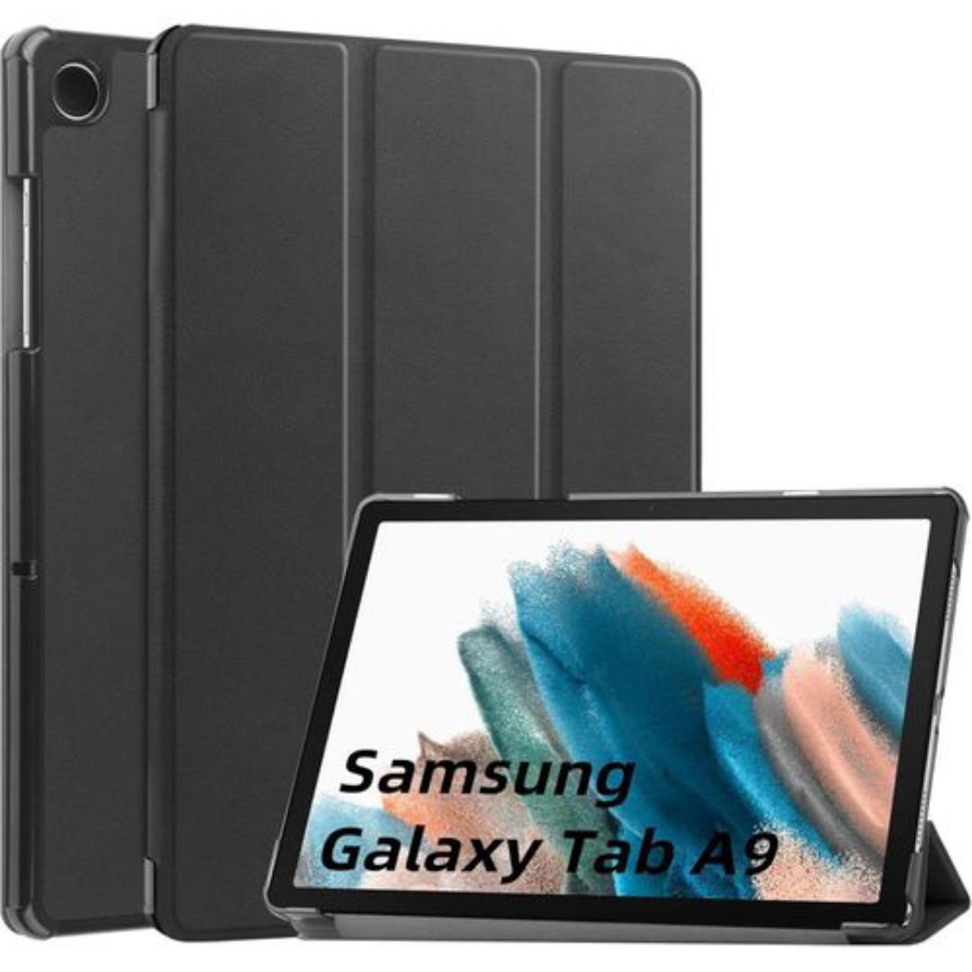 Samsung Galaxy Tab A9 Case 2023, Shock Proof Smart Folio Stand Case, Multi- Viewing Angles, Soft TPU Back Cover for Samsung Galaxy Tab A9 8.7 Inch Tablet (SM-X110/X115/X117),Black