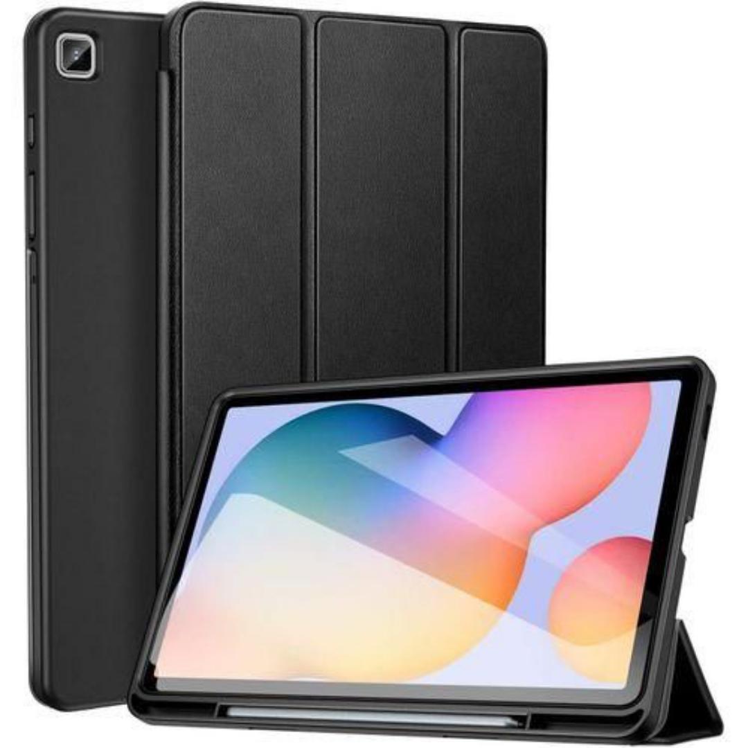 Cases For Galaxy Tab S6 Lite 10.4 Inch Case 2024/2022/2020 With Pen Holder, Auto Wake/Sleep, Trifold Stand Folio Cover For Samsung Galaxy S6 Lite Tablet (SM-P625/P620/P619/P615/P613/P610), Black
