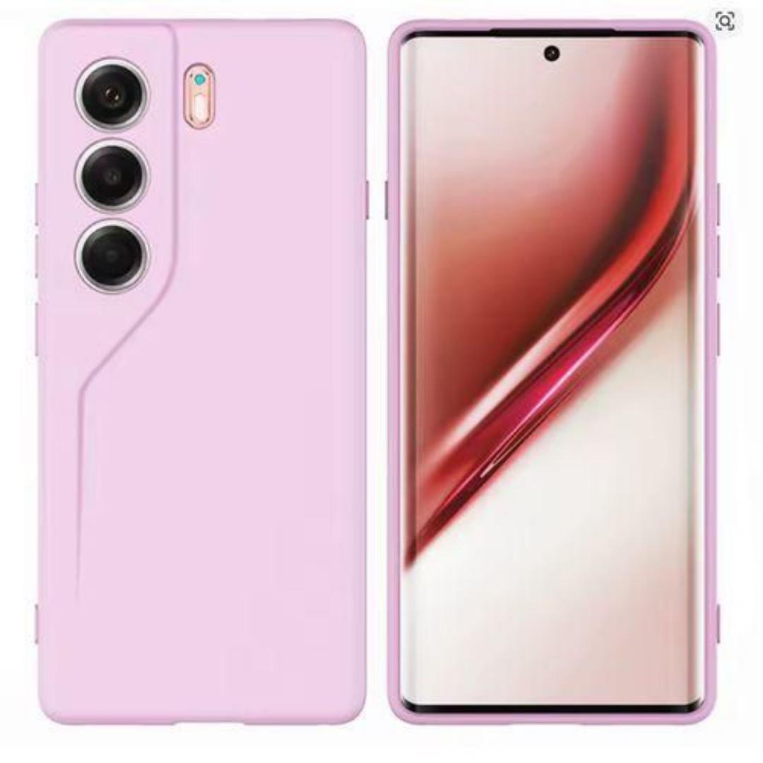 Tecno Camon 40 Premium Pink Silicone Heavy Protection Case/ Cover