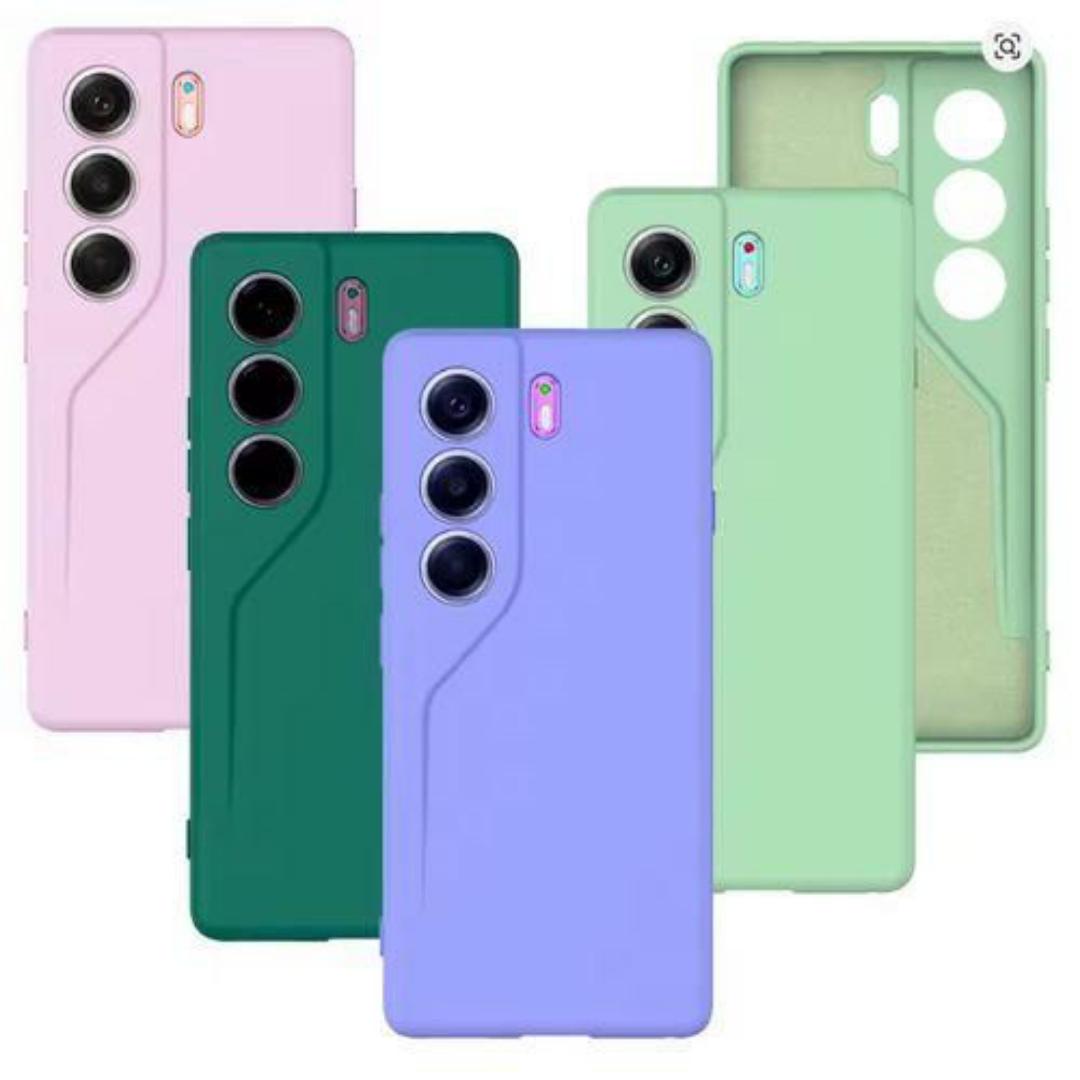 Tecno Camon 40 Premium Pink Silicone Heavy Protection Case/ Cover