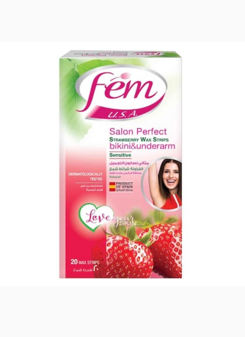 Fem wax strips,Bikini & underarm wax strips 20'