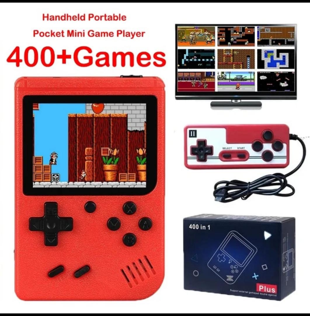 Mini video game console  . In-built 400 games, can support 2 players, can support TV output . Perfect gift for kids
