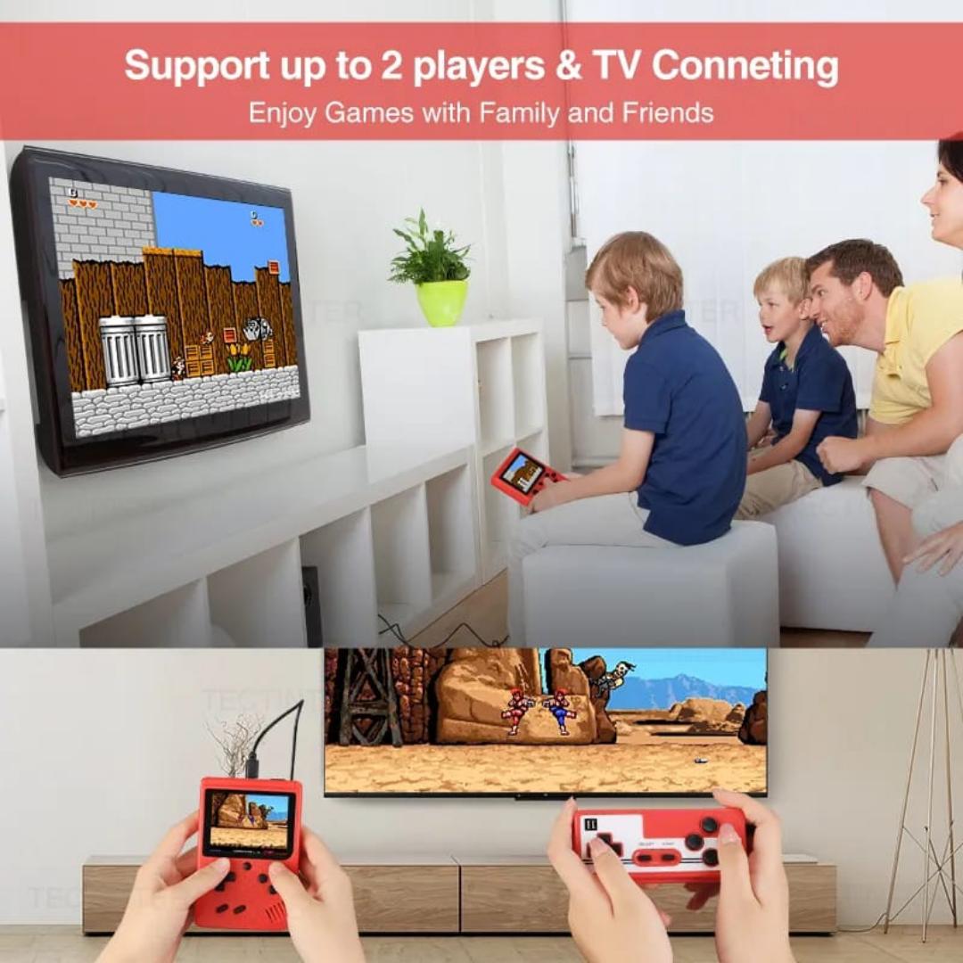 Mini video game console  . In-built 400 games, can support 2 players, can support TV output . Perfect gift for kids