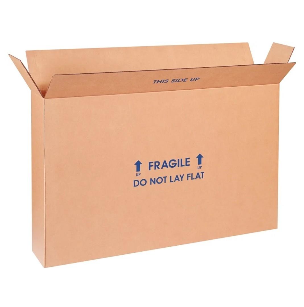 Empty television box for moving , empty tv cartoon for moving