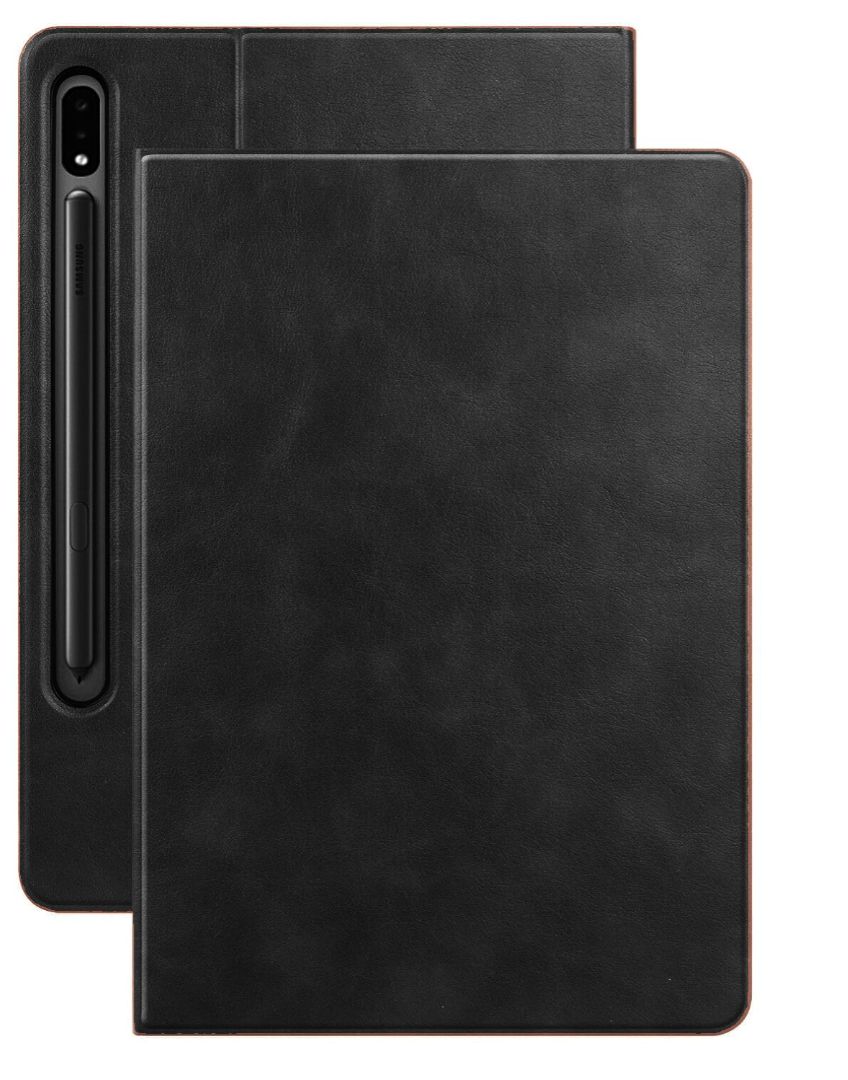 Rich Boss Smart Flip PU Leather Tablet Cover, Shock absorbing with Ultra Thin Design Folio Stand Case for Samsung Galaxy Tab S7 T870, T875, T876B