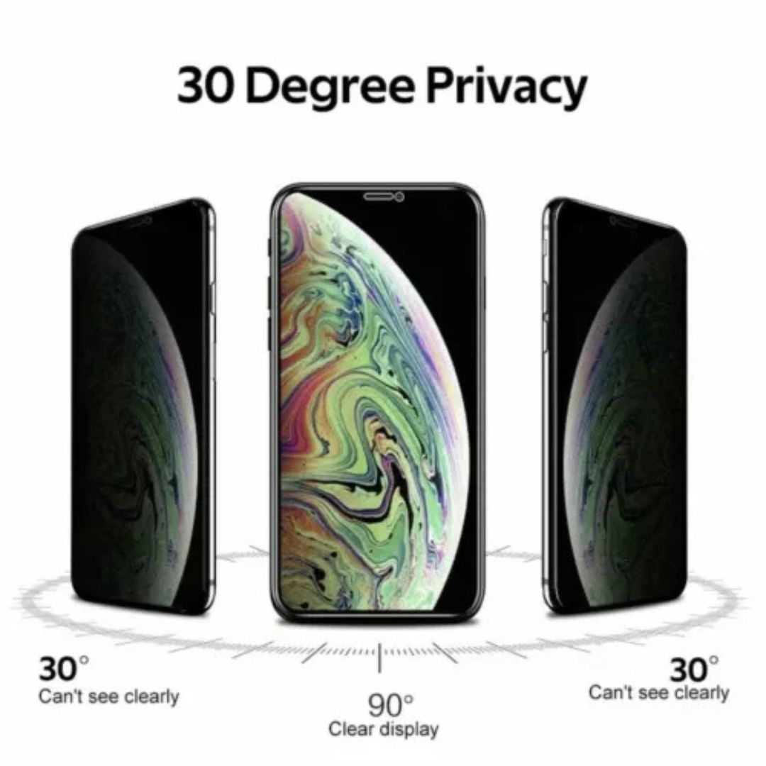 Privacy Screen Protector for iPhone 11 Pro Max, Flexible Ceramic Matte Privacy Film, Anti-Spy Anti-Fingerprint Bendable Shock-resistance Screen Protector (Ceramic, NOT GLASS)