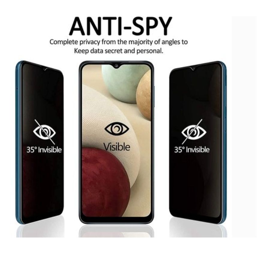 Privacy Screen Protector for Samsung Galaxy A04, Flexible Ceramic Matte Privacy Film, Anti-Spy Anti-Fingerprint Bendable Shock-resistance Screen Protector (Ceramic, NOT GLASS)