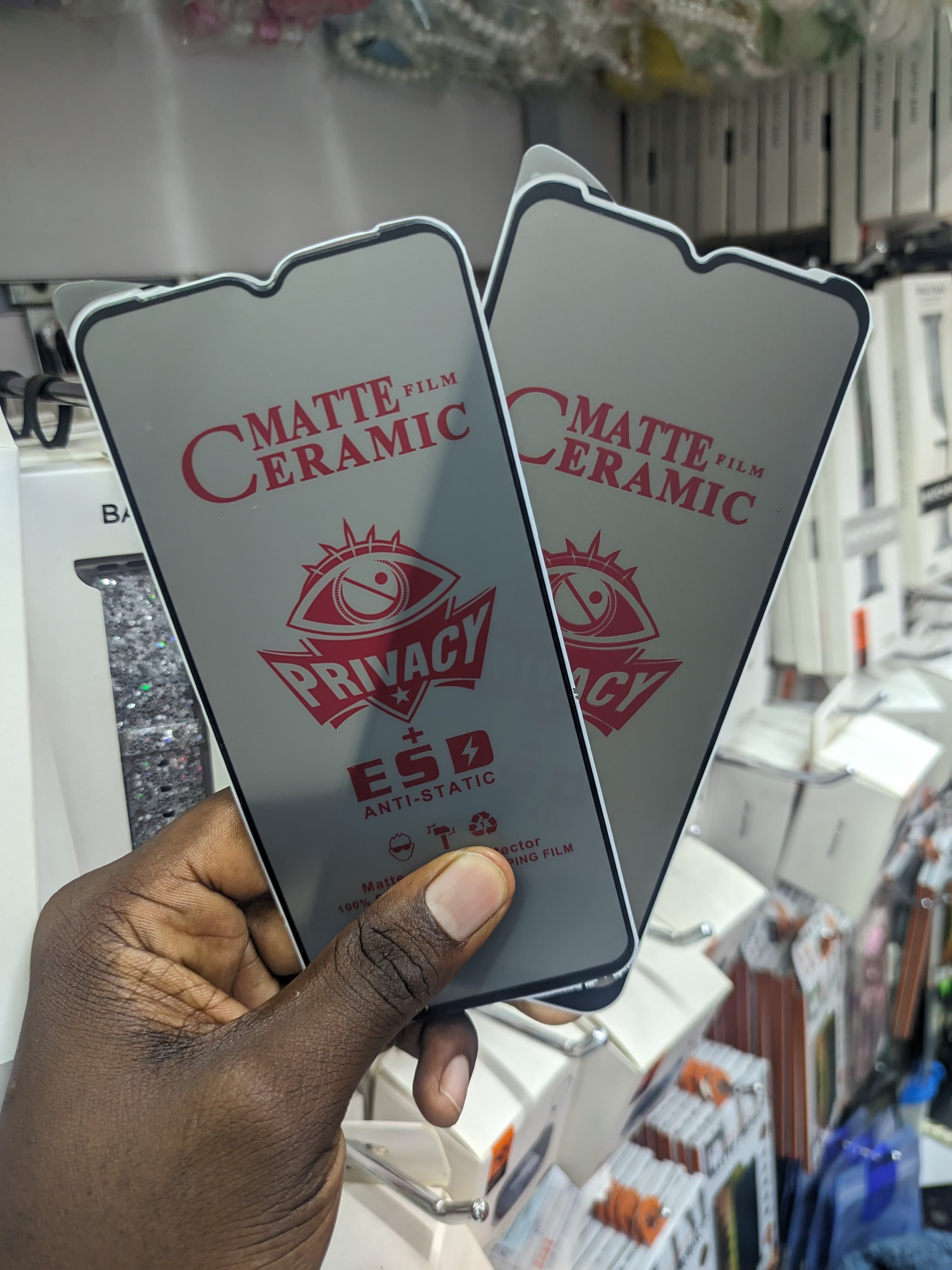 Privacy Screen Protector for Samsung Galaxy A04, Flexible Ceramic Matte Privacy Film, Anti-Spy Anti-Fingerprint Bendable Shock-resistance Screen Protector (Ceramic, NOT GLASS)