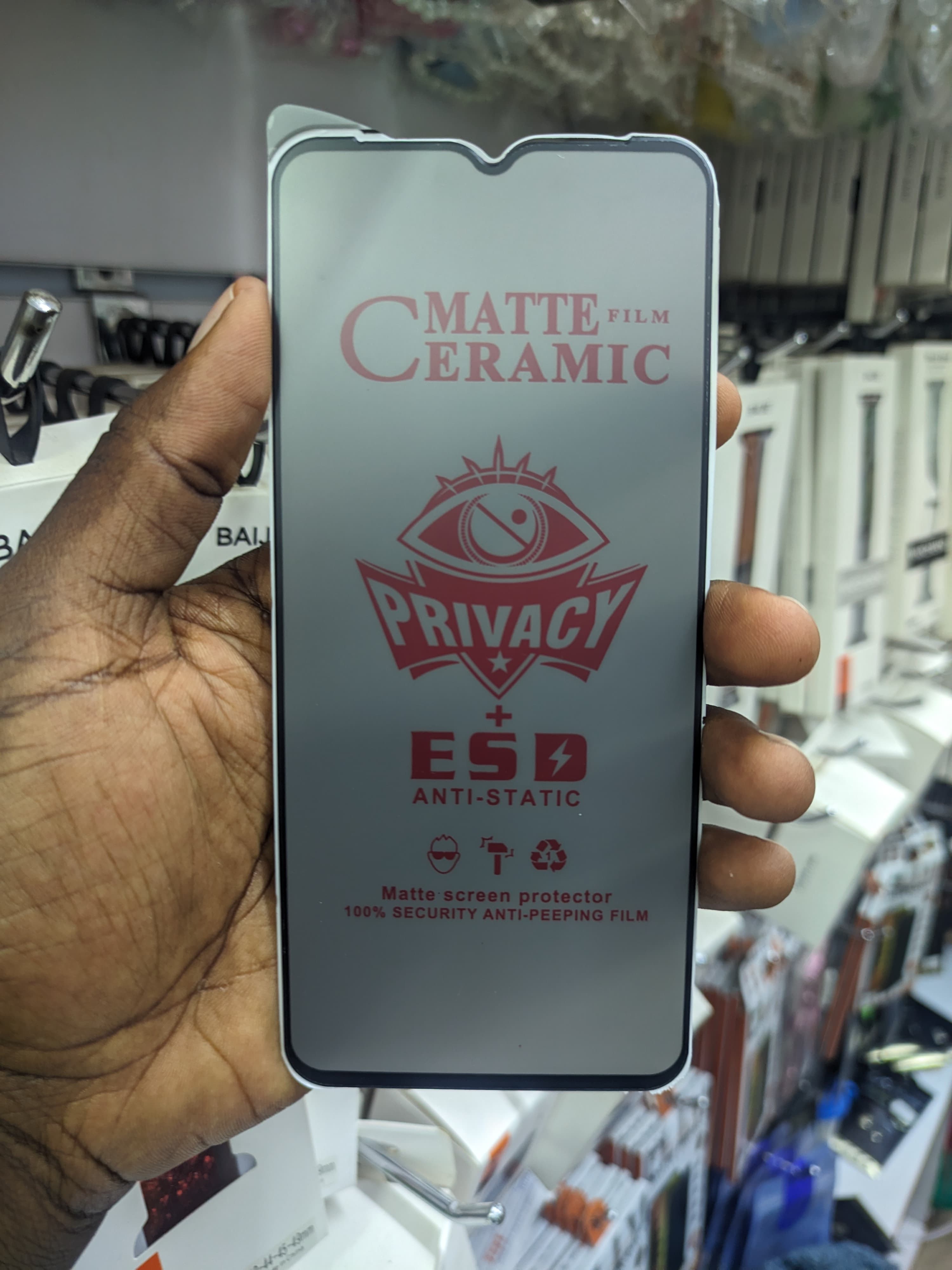 Privacy Screen Protector for Samsung Galaxy A04, Flexible Ceramic Matte Privacy Film, Anti-Spy Anti-Fingerprint Bendable Shock-resistance Screen Protector (Ceramic, NOT GLASS)