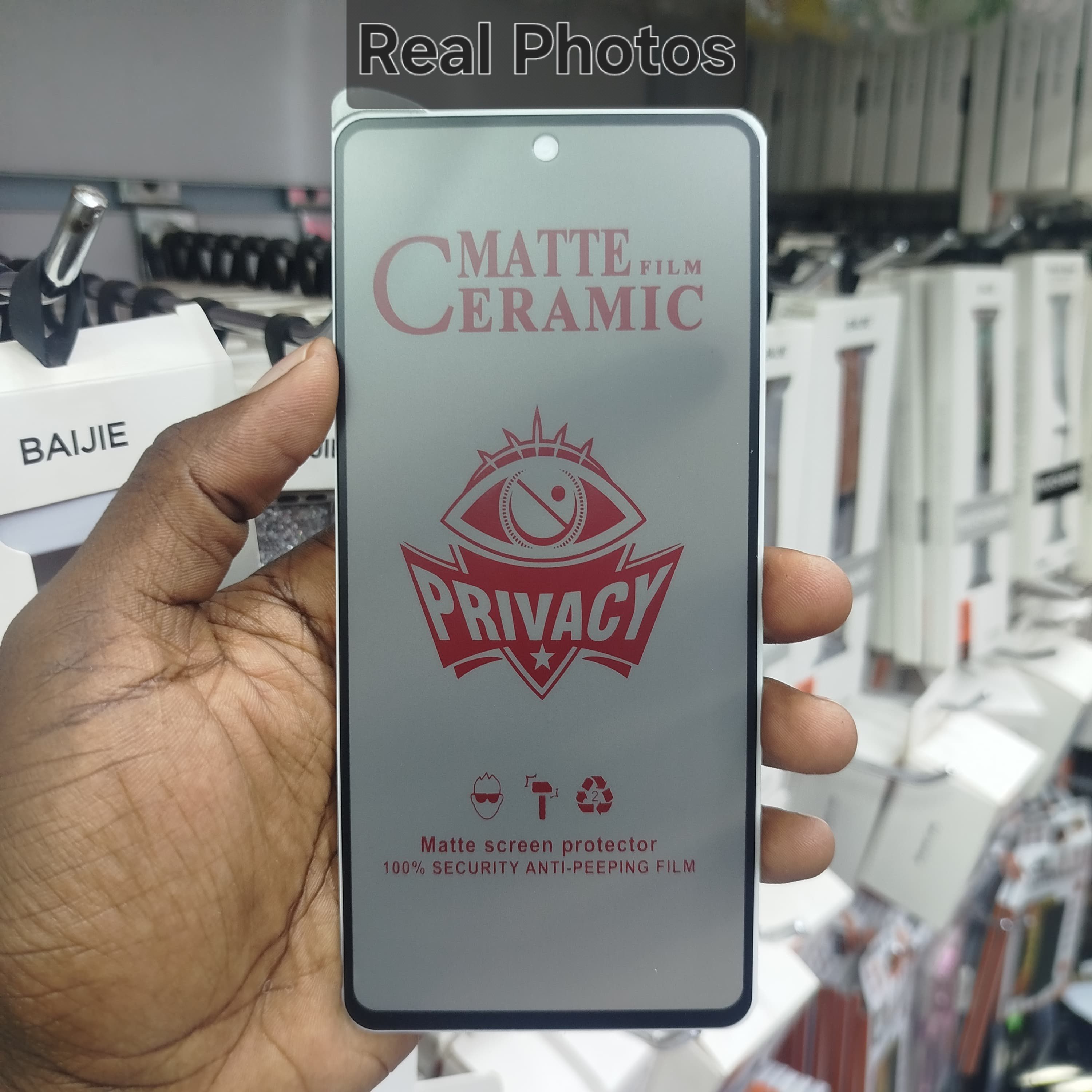 Privacy Screen Protector for Samsung Galaxy S25 Ultra, Flexible Ceramic Matte Privacy Film, Anti-Spy Anti-Fingerprint Bendable Shock-resistance Screen Protector (Ceramic, NOT GLASS)