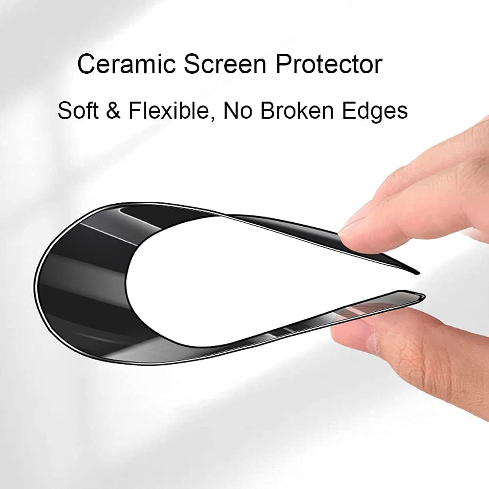 Privacy Screen Protector for Samsung Galaxy S25 Ultra, Flexible Ceramic Matte Privacy Film, Anti-Spy Anti-Fingerprint Bendable Shock-resistance Screen Protector (Ceramic, NOT GLASS)