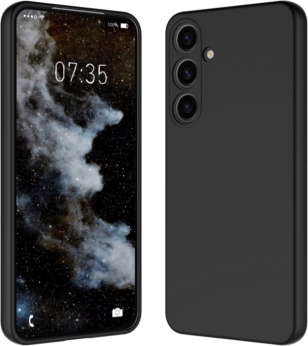 Silicone Case for Samsung Galaxy S25, S25+, S25 Ultra, S25 Edge (Choose Correctly for your phone model), S25 Series Black/Navy Liquid Silicone Cover For Samsung S25, S25 Plus, S25 Ultra, S25 Edge