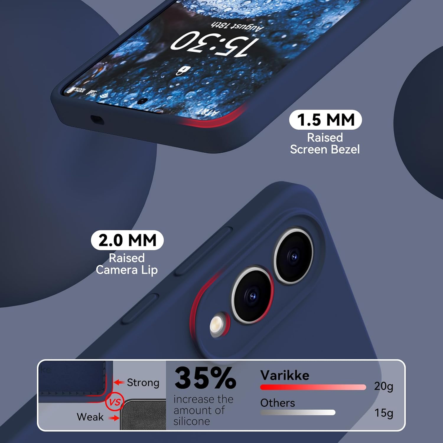 Silicone Case for Samsung Galaxy S25, S25+, S25 Ultra, S25 Edge (Choose Correctly for your phone model), S25 Series Black/Navy Liquid Silicone Cover For Samsung S25, S25 Plus, S25 Ultra, S25 Edge