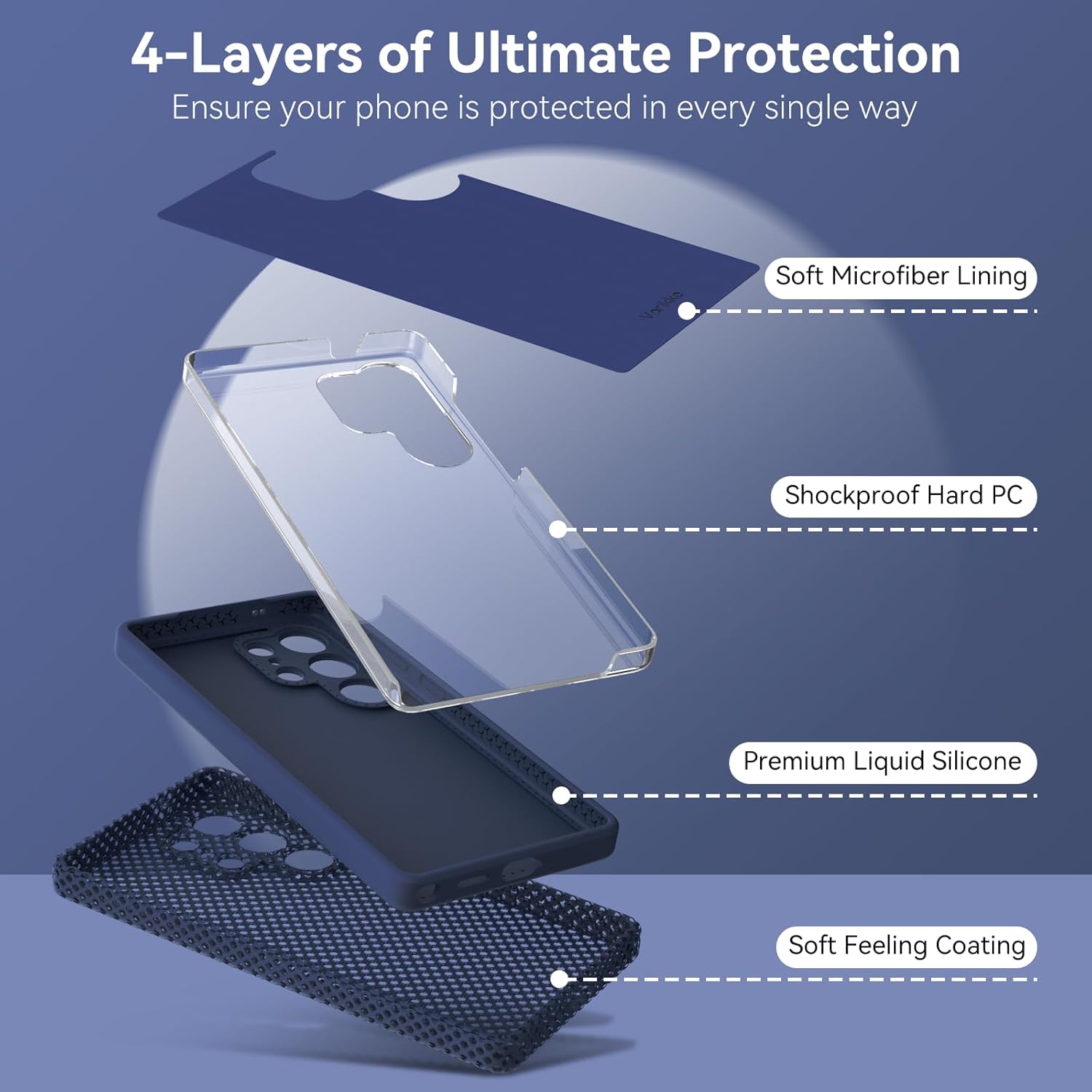 Silicone Case for Samsung Galaxy S25, S25+, S25 Ultra, S25 Edge (Choose Correctly for your phone model), S25 Series Black/Navy Liquid Silicone Cover For Samsung S25, S25 Plus, S25 Ultra, S25 Edge