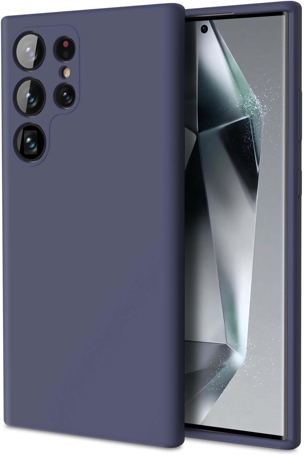 Silicone Case for Samsung Galaxy S23 S23+ S23 Ultra S23 FE (Choose Correctly for your phone model), S23 Series (2023) Black/Navy, Liquid Silicone Cover for Samsung s23 s23 Plus S23u s23fe, Phone Cover