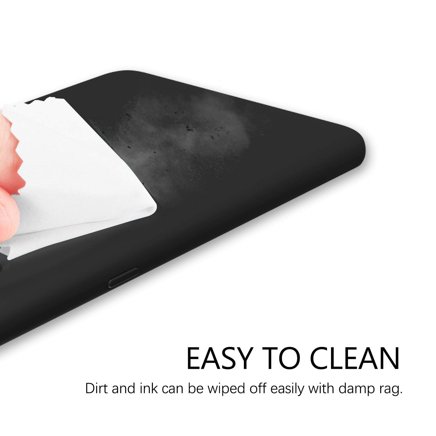 Silicone Case for Samsung Galaxy S10, S10+, S10 5G, S10e  (Choose Correctly for your phone model), s10 Series, Black/Navy Liquid Silicone Phone Cover for Samsung S10, S10 Plus, S10 5G, S10e