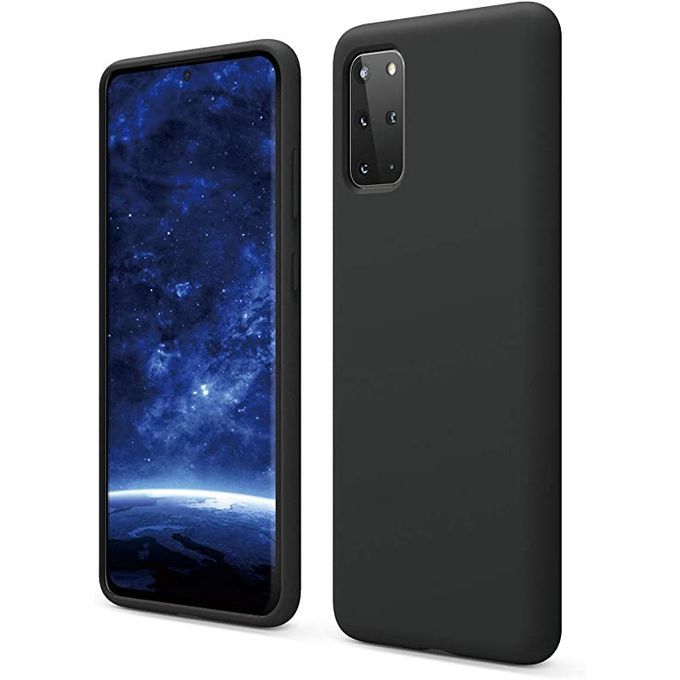 Silicone Case for Samsung Galaxy S20, S20+, S20 Ultra, S20 FE (Choose Correctly for your phone model), s20 Series, Black/Navy Liquid Silicone Phone Cover for Samsung S20, S20 Plus, S20 Ultra, S20 FE