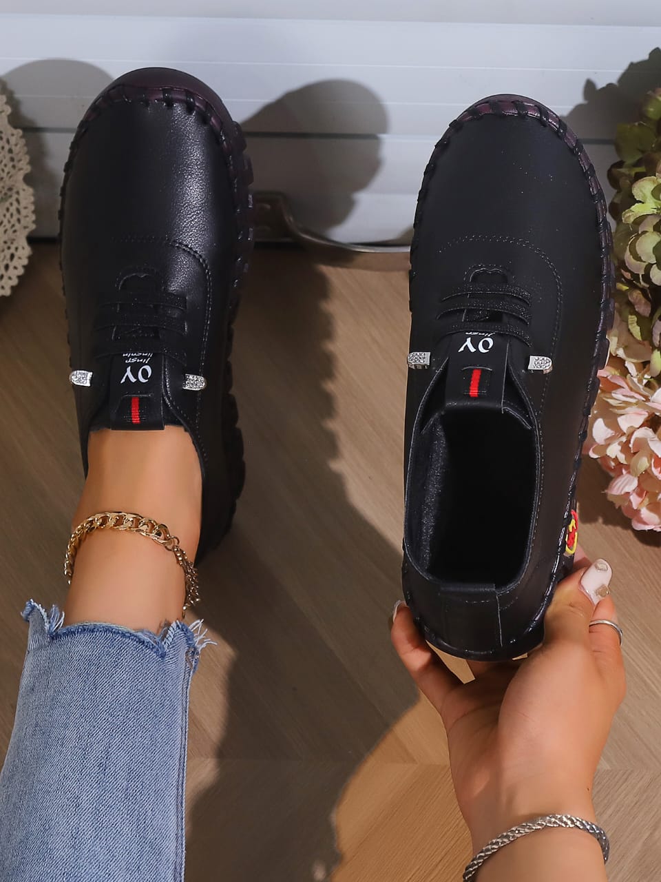 ⚡CUTE ladies loafers🔥High quality ladies/womens official sneakers❤‍🔥all wearing simple cleaning loafers , very cute🥰
