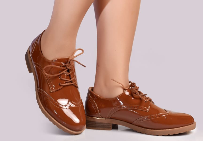 BROGUES,WEDGE⚡Original high quality official ladies ,women flat shoes all sizes❤‍🔥ladies boyfriend classic block heel raced women flat shoeswomen all seasons black brogues❤‍🔥very cute