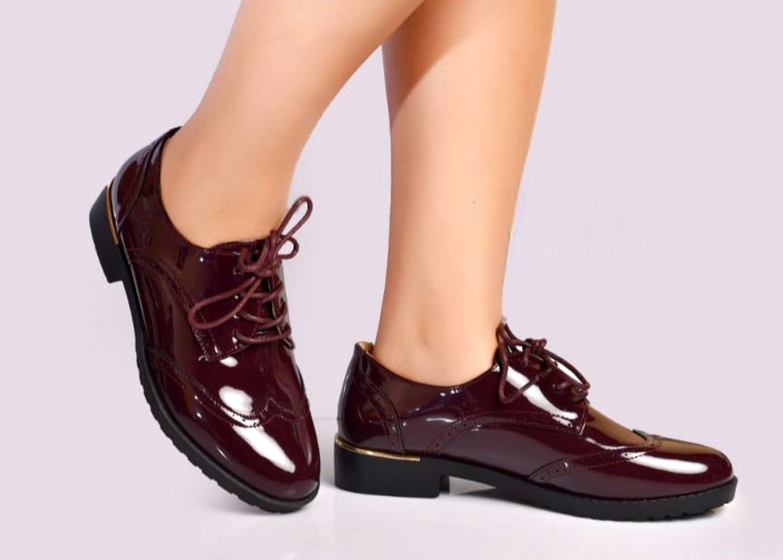 BROGUES,WEDGE⚡Original high quality official ladies ,women flat shoes all sizes❤‍🔥ladies boyfriend classic block heel raced women flat shoeswomen all seasons black brogues❤‍🔥very cute