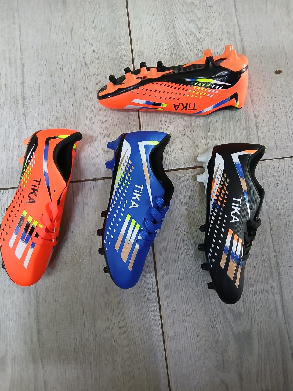 TIKA⚡High Quality FOOTBALL/SOCCER BOOTS❤‍🔥High quality rubber TIKA shoes for all types of grounds the best boots and the most durable on high use on all occasions.Very cute as in picture 🔥💯Admired