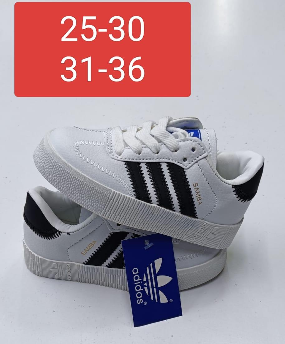 ⚡ORIGINAL KIDS/BABYS UNISEX SAMBA DOUBLE SOLE💯High quality latest new arrival kids samba double sole .The best moving shoe sneakers of the year marketed ❤‍🔥marketed kids shoes🔥very good ,cute 🥰😘