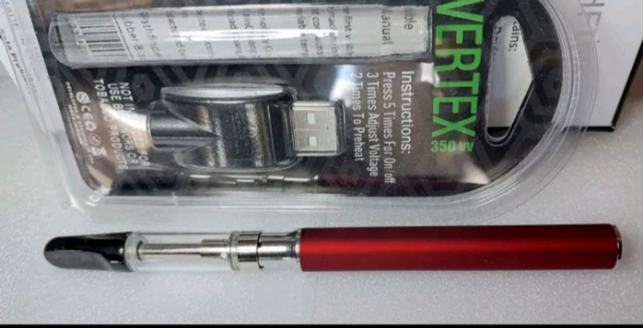 vape pen chargergable Refillable Vaper Pen  (Cartridge  + 350 MAH VV Battery  + USB Charger Kit) - Vertex 510 Thread - Vape Pen
