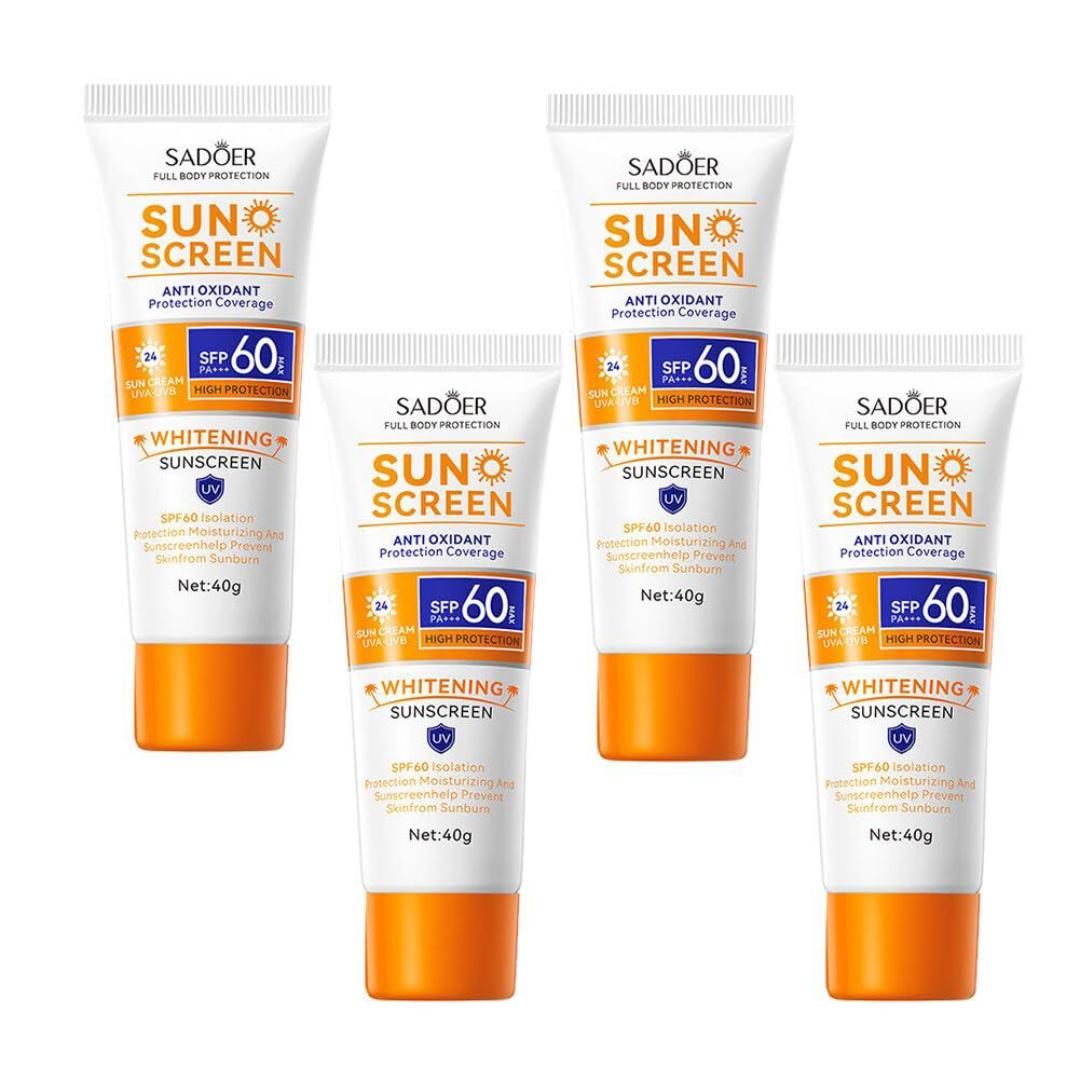 Sadoer sunscreen SPF 50.A multi‑functional spiral‐swirl cream that serves as a color‑correcting primer, hydrating moisturizer, and UV protector with SPF 50 and PA+ rating  .