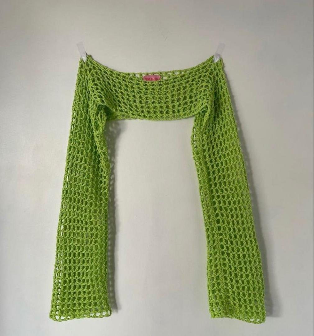 CROCHET MESH SHRUG BEACH COVER UP