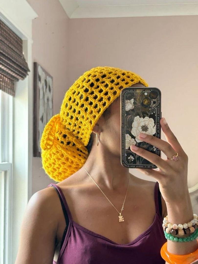 CROCHET HEADWEAR DURAG Y2K AESTHETIC HEADWRAP