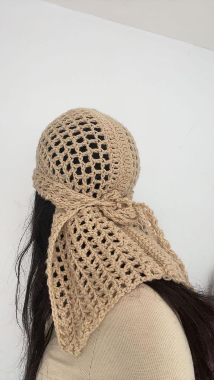 CROCHET HEADWEAR DURAG Y2K AESTHETIC HEADWRAP