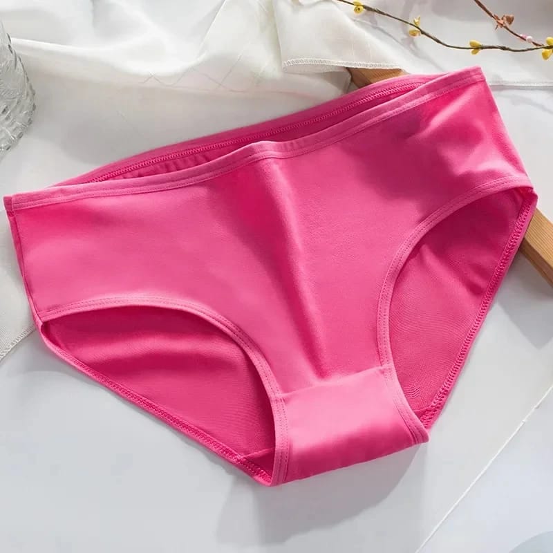 1 PCS Pure Cotton Panties Women Underwear Briefs Plus Size Panties Seamless Solid Calcinhas Girls Sexy Lingeries Panty Ladies