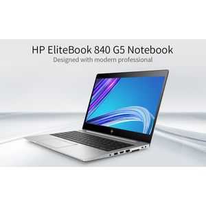 HP EliteBook 840 G5-8th Gen -Core I5, 16GB RAM, 256GB-SSD-Refurbished-14"- Silver-Intel Core i5 - 16GB RAM 256GB SSD ROM - 14" Refurbished Laptop - Windows 11 Notebook