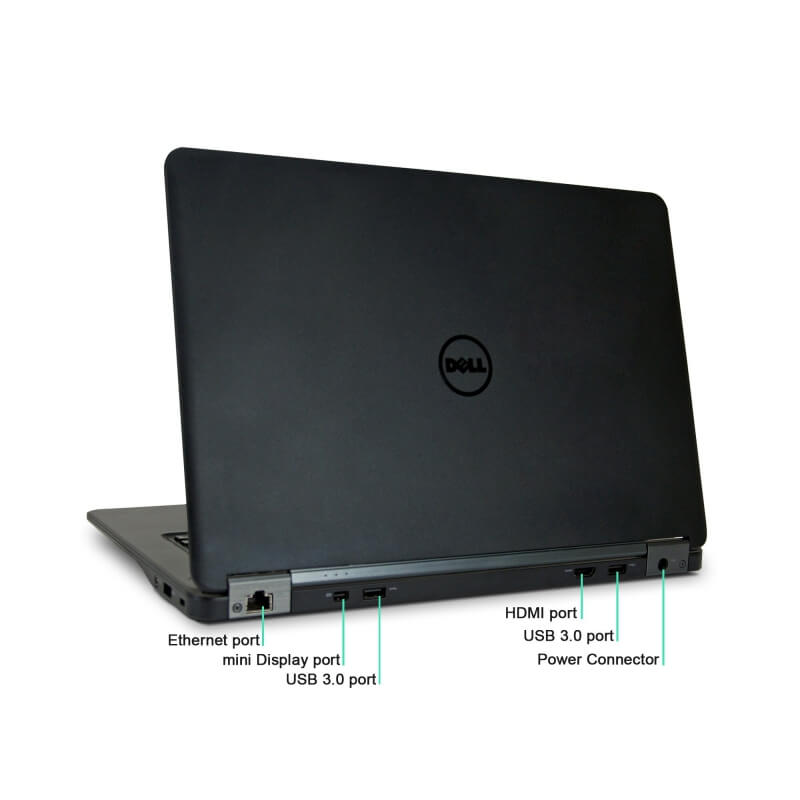 Refurbished Dell Latitude E7450 Laptop Intel Core i5 8GB RAM 256GB SSD 14" Display Notebook