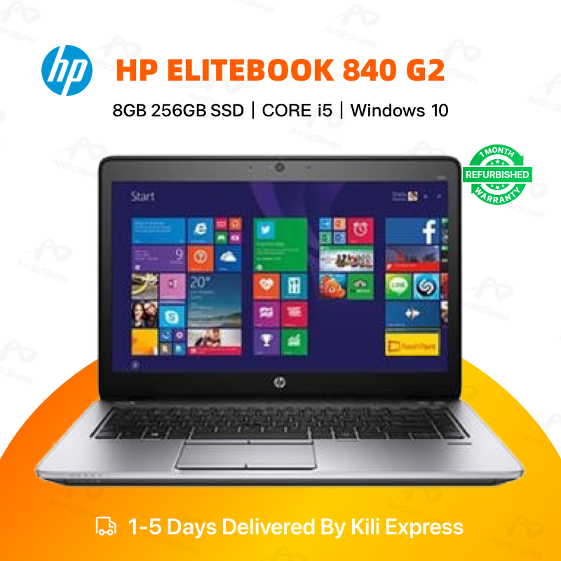 Refurbished HP EliteBook 840 G2 Laptop Intel Core i5 8GB RAM 256GB SSD 14" Display Notebook