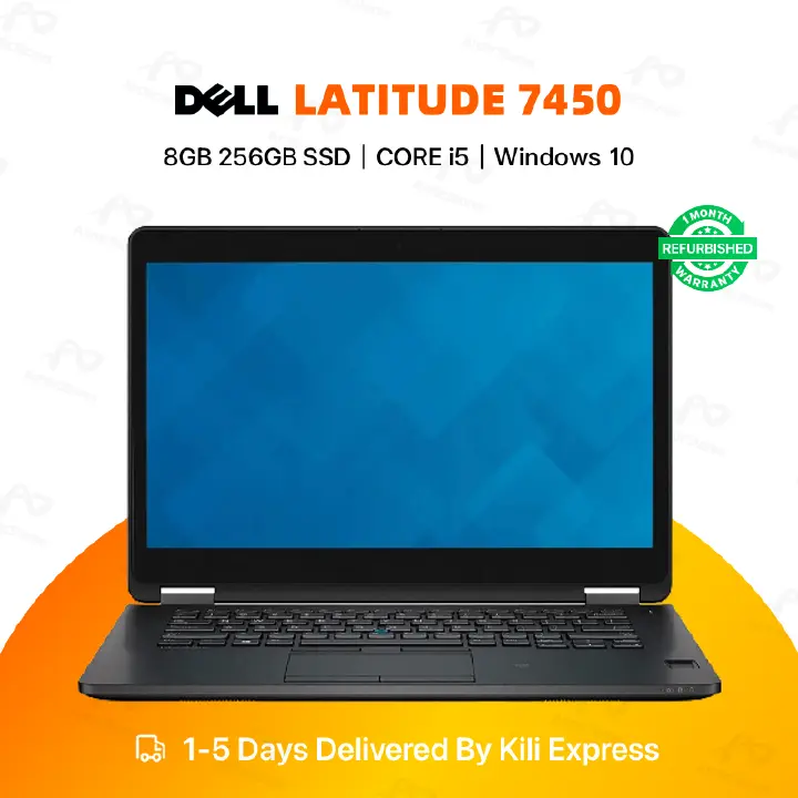 Refurbished Dell Latitude E7450 Laptop Intel Core i5 8GB RAM 256GB SSD 14" Display Notebook
