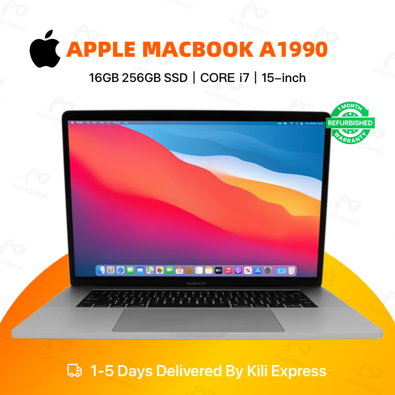 Refurbished Apple MacBook Pro 15-inch A1990 2018 Intel Core i7 16GB RAM 256GB SSD Retina Display Laptop