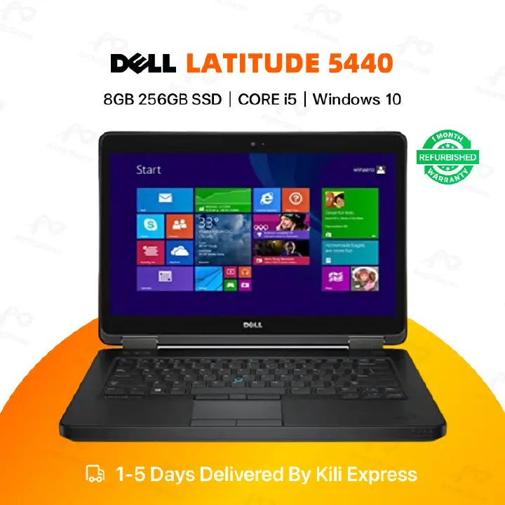 Refurbished Dell Latitude 5440 Intel Core i7 4th Gen 8GB RAM 256GB SSD 14” FHD Display Business Laptop