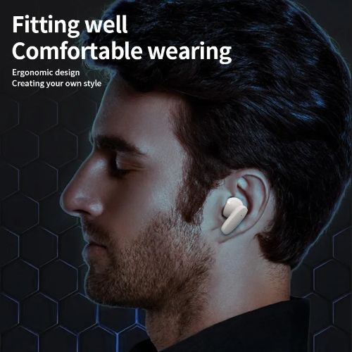 New Amaya TK-05 Wireless Sports Earbuds – Bluetooth 5.0, Sweatproof, Lightweight -- White