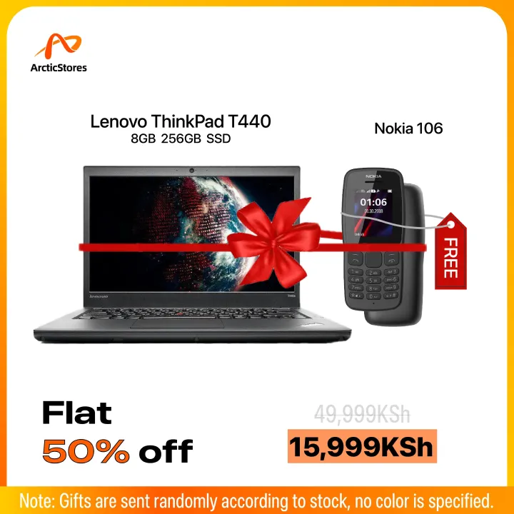 Refurbished Lenovo ThinkPad T440 Laptop Intel Core i5 8GB RAM 256GB SSD 14" Display Notebook