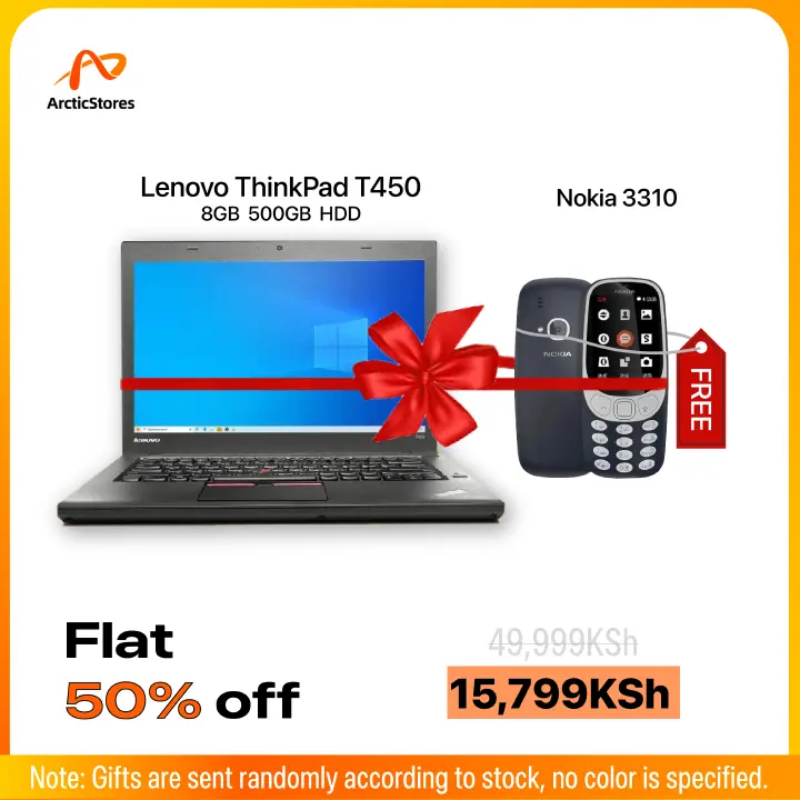 Refurbished Lenovo ThinkPad T450 Laptop Intel Core i5 8GB RAM 500GB HDD 14" Display Notebook