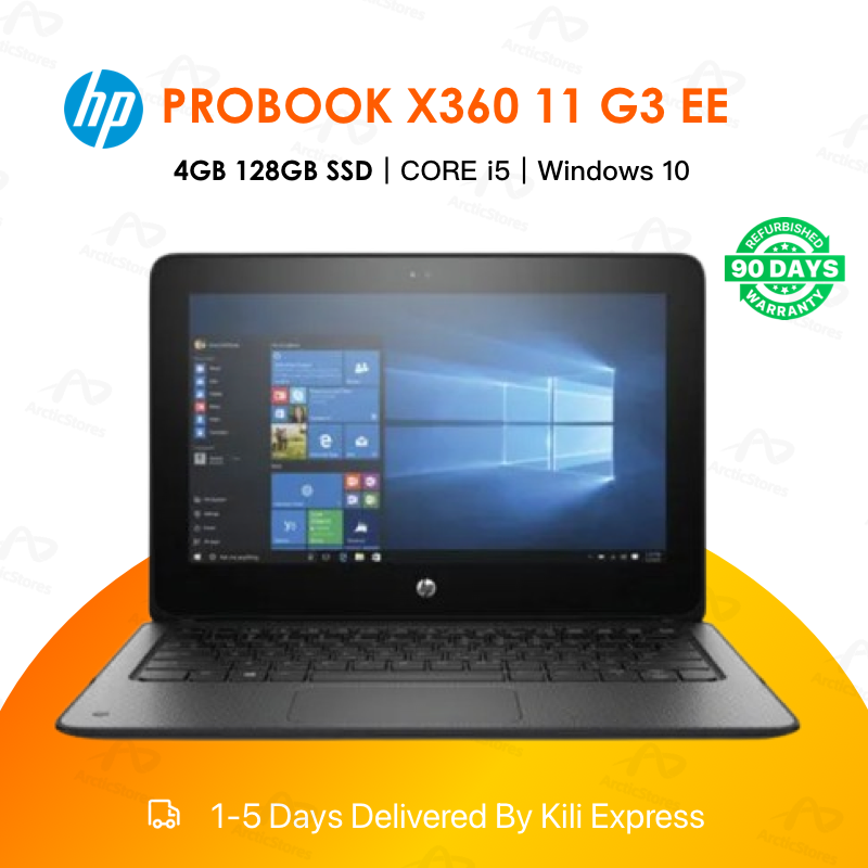 Refurbished HP ProBook x360 11 G3 EE 4GB RAM + 128GB SSD Intel Celeron N4000  11.6" Display Windows 10 Laptop
