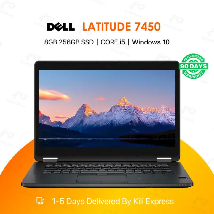 Refurbished Dell Latitude E7450 Laptop Intel Core i5 8GB RAM 256GB SSD 14" Display Notebook