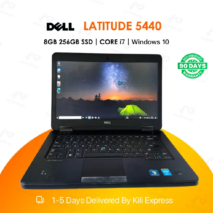 Refurbished Dell Latitude 5440 Intel Core i7 4th Gen 8GB RAM 256GB SSD 14” FHD Display Business Laptop